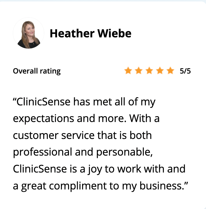 ClinicSense Testimonial