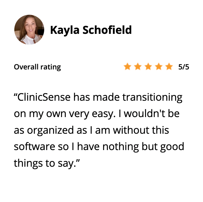 ClinicSense Testimonial
